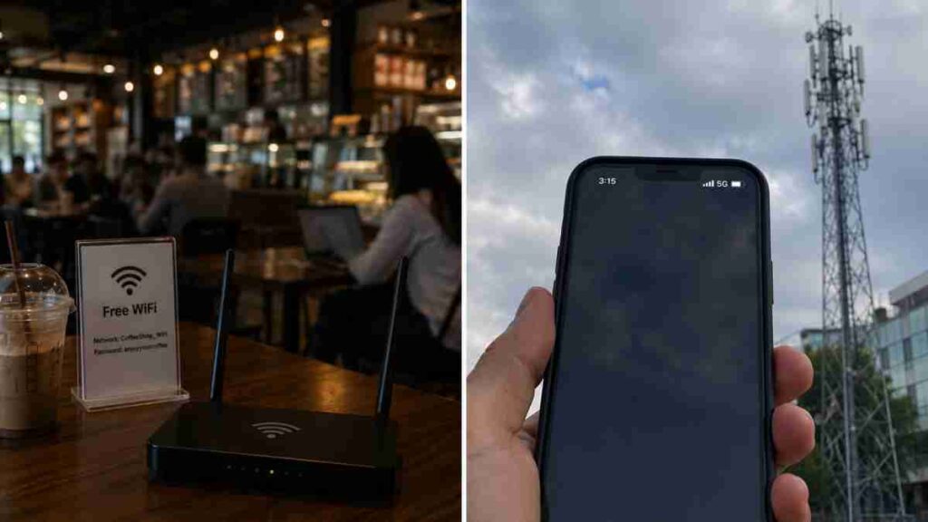 Wi-Fi security versus mobile data security